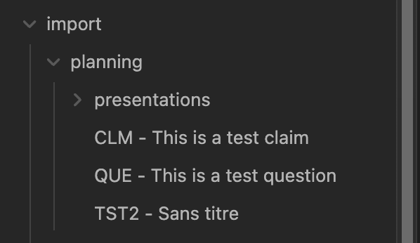 Import location